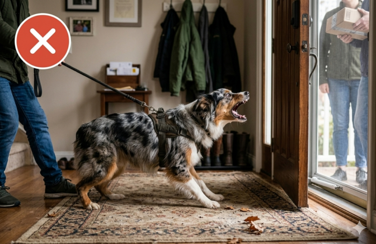Barking at people dog training dallas