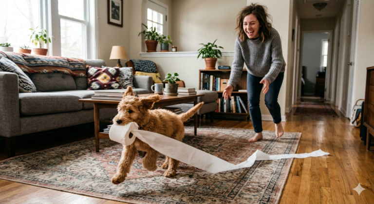 Puppy chewing dog training dallas