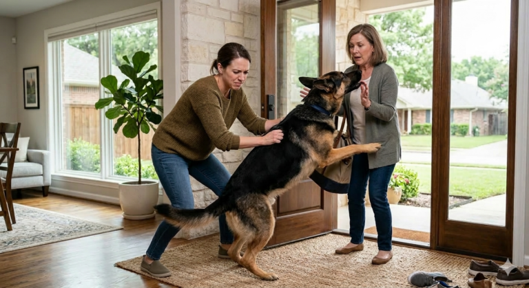 stop dog jumping dog training dallas